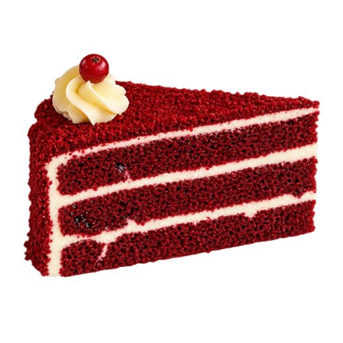 Red velvet cake piece